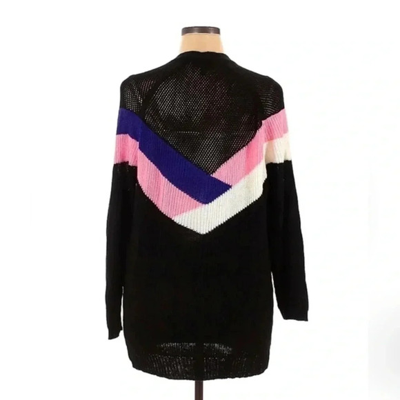 Lane Bryant | Plus Size 14/16 Open Front Cardigan Black Purple Career Office - Picture 4 of 5